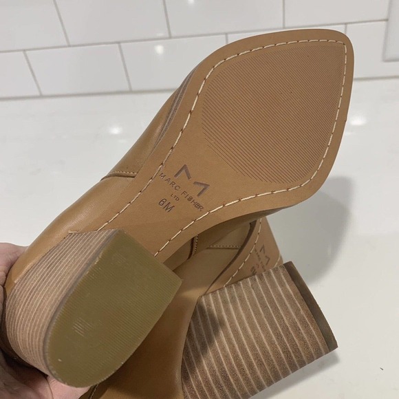 Marc Fisher | Bootie Alva Tan Leather Ankle Pointed Toe NEW - Picture 7 of 8